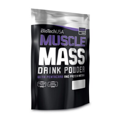 Гейнер Biotech Muscle Mass vanilla, 1 кг
