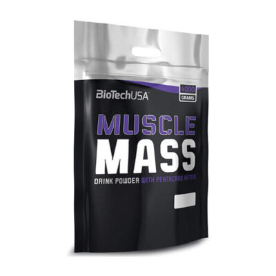 Гейнер Biotech Muscle Mass strawberry, 4 кг