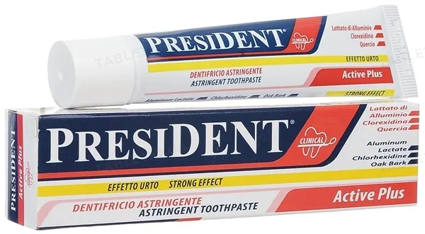 Зубна паста President Clinical Active Plus від кровоточивості ясен, 30 мл