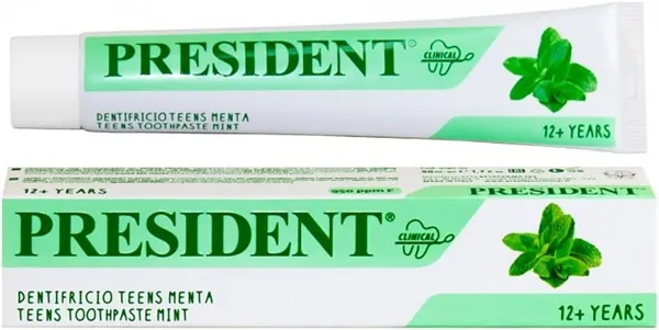 Зубна паста President Clinical Teens М'ята дитяча, від 12 років, 50 мл