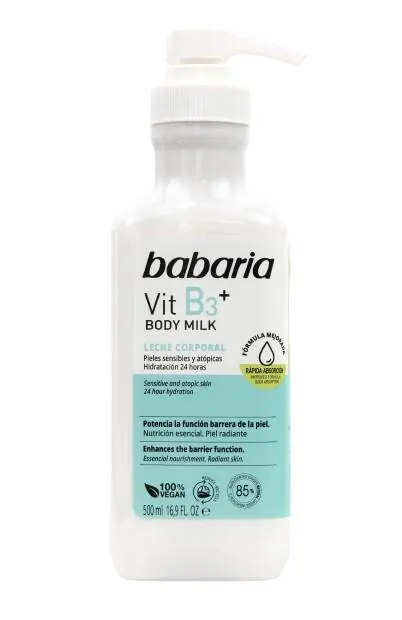 Молочко для тіла Babaria Vit B3+ з вітаміном В3, 500 мл