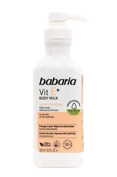 Молочко для тіла Babaria Vit E+ з вітаміном Е, 500 мл