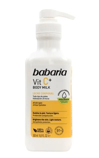Молочко для тіла Babaria Vit C+ з вітаміном С, 500 мл
