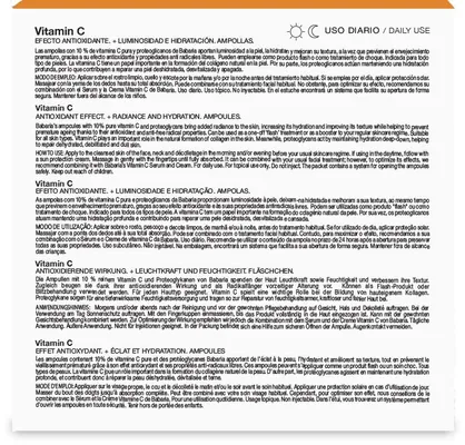 Сироватка для обличчя Babaria Vitamin C в ампулах антиоксидантна з вітаміном С, 5 шт х 2 мл