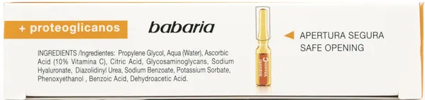 Сироватка для обличчя Babaria Vitamin C в ампулах антиоксидантна з вітаміном С, 5 шт х 2 мл