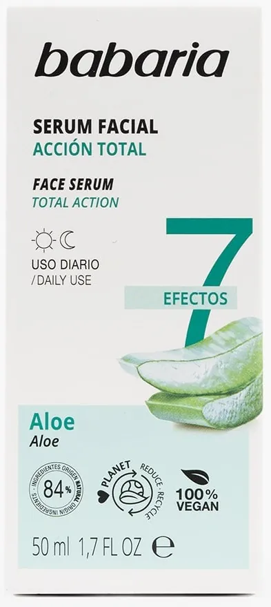 Сироватка для обличчя Babaria Aloe 7 Effects Алое проти зморшок, 50 мл