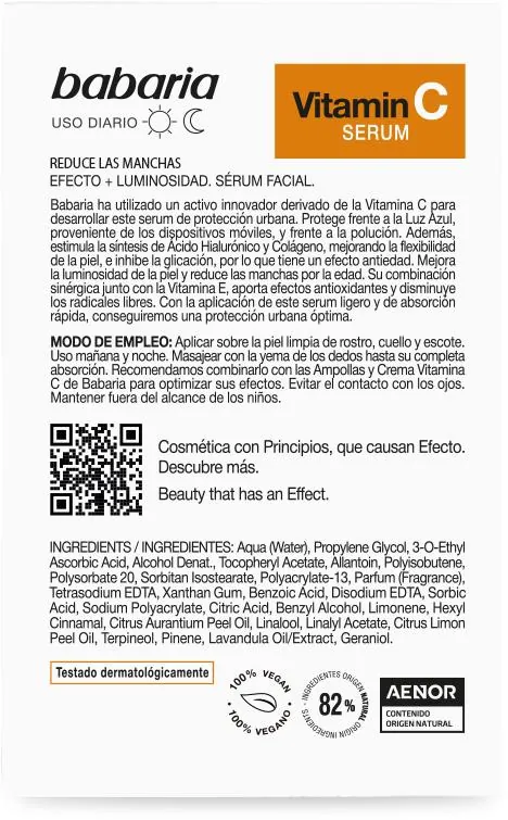 Сироватка для обличчя Babaria Vitamin C з вітаміном С, 30 мл