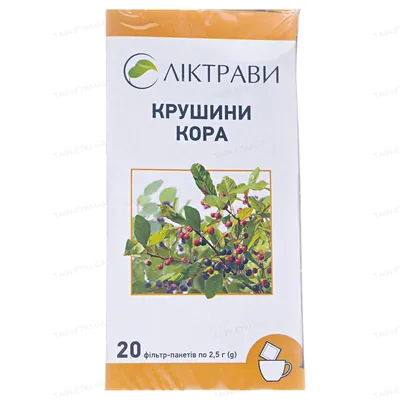 Крушини кора по 2.5 г №20 у філ.-пак.