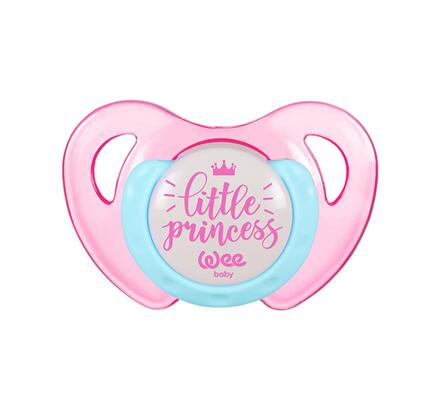 Пустышка силиконовая Wee Baby Butterfly №1 ортодонтическая тритановая 0-6 месяцев, 1 шт