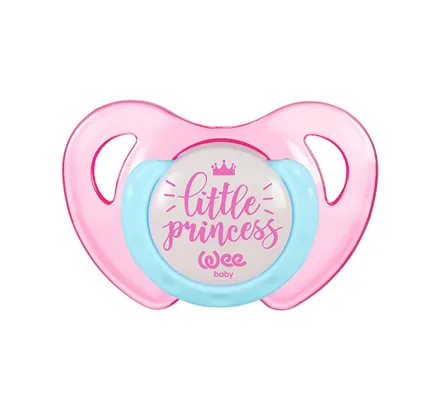 Пустушка силіконова Wee Baby Butterfly №2 ортодонтична тританова 6-18 місяців, 1 шт