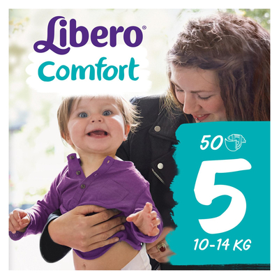 Подгузники Libero Comfort размер 5, 10-14 кг, 50 шт