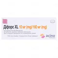 Діфорс XL таблетки, в/плів. обол. по 10 мг/160 мг №30 (10х3)