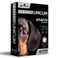 Капли на холку Unicum Premium от блох и клещей для собак весом до 4 кг, 1 штука