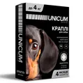 Краплі на холку Unicum Premium від бліх і кліщів для собак вагою до 4 кг, 1 штука