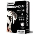 Краплі на холку Unicum Premium від бліх і кліщів для собак вагою 30-60 кг, 1 штука