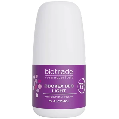 Дезодорант-антиперспірант кульковий Biotrade Odorex Deo Light до 72 годин захисту, без спирту, 40 мл
