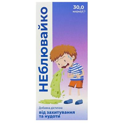 Неблювайко від захитування та нудоти краплі по 30 мл у флаконі з піпеткою