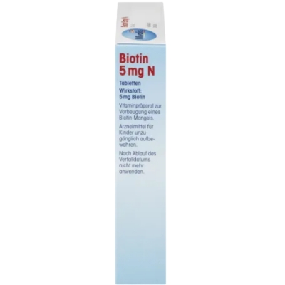 Биотин Mivolis Biotin 5 мг, 60 таблеток