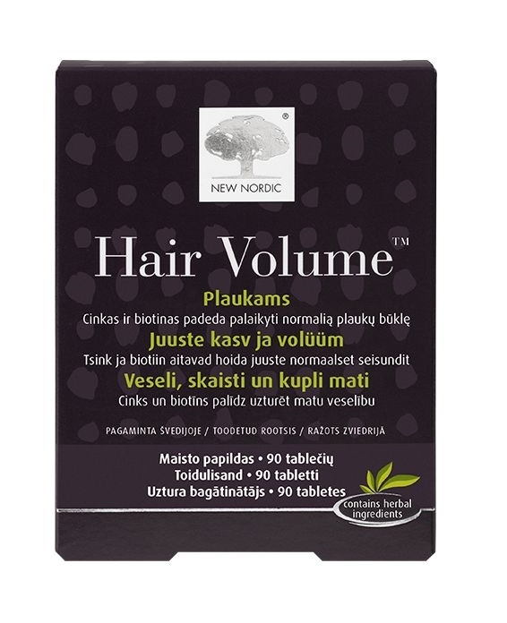 Комплекс для роста и объема волос New Nordic Hair Volume таблетки №90