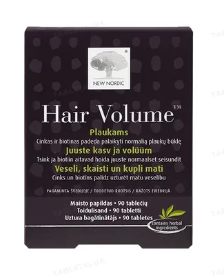 Комплекс для росту і об'єму волосся New Nordic Hair Volume таблетки №90