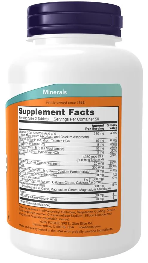Антистрес формула NOW Cal-Mag Stress Formula таблетки №100