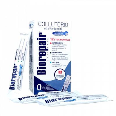 Ополаскиватель для полости рта BioRepair Plus Профессиональная защита и восстановление, 12 стиков х 12 мл