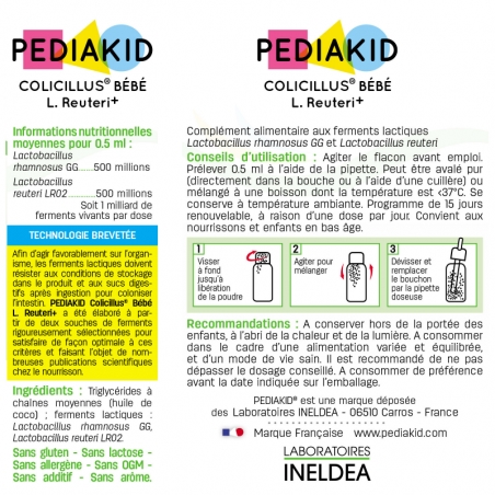 Педиакид PEDIAKID Colicillus Bebe Средство против колик у младенцев капли, 8 мл