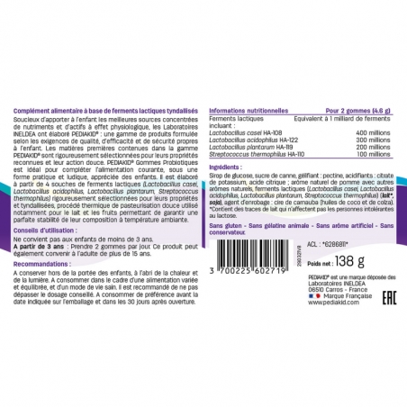 Педиакид PEDIAKID Gommes Probiotic Ведмежуйки Пробиотики жевательные пастилки №60
