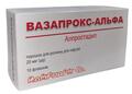 Вазапрокс-альфа порошок для р-ра д/инф. по 20 мкг №10 во флак.