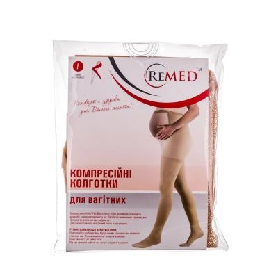 Колготки компрессионные для беременных Remed RK 411 закрытый носок, 1 класс компрессии, укороченные, размер. M
