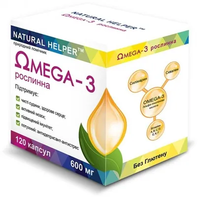 Омега-3 рослинна Natural Helper капсули №120