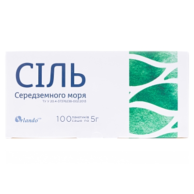 Сіль Середземного моря Orlando по 5 г №100 у саше
