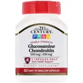 Глюкозамін хондроїтин 21st Century Glucosamine Chondroitin Double Strength 500 мг/400 мг, 60 капсул