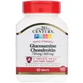 Глюкозамін хондроїтин 21st Century Glucosamine Chondroitin Triple Strength 750 мг/600 мг, 60 таблеток