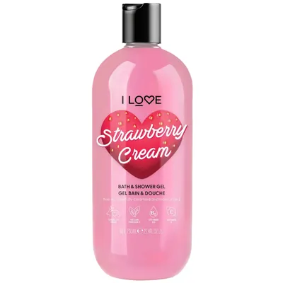 Гель для душу I Love Strawberry Cream, 750 мл
