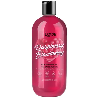 Гель для душу I Love Raspberry Blackberry, 750 мл