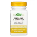 Холін і Інозитол Nature`s Way Choline & Inositol, 100 капсул