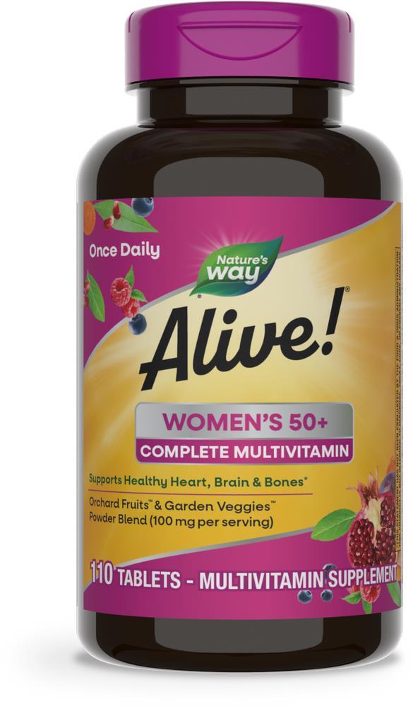 Мультивитамины для женщин 50+ Nature's Way Alive! Womens 50+, 110 таблеток