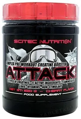 Креатин перед тренировкой Scitec Nutrition ATTACK 2.0 вишня, 320 г