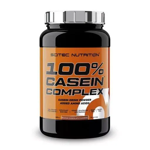 Казеїн змішаний Scitec Nutrition 100% Casein Complex бельгійський шоколад, 920 г