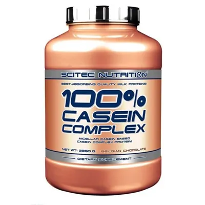 Казеїн змішаний Scitec Nutrition 100% Casein Complex бельгійський шоколад, 2350 г
