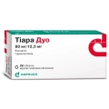 Тиара дуо таблетки, п/плен. обол. по 80 мг/12.5 мг №28 (7х4)