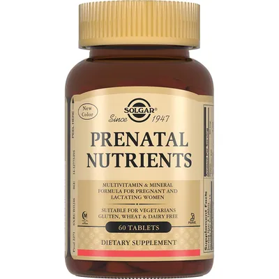 Вітаміни для вагітних Solgar Prenatal Nutrients таблетки №60