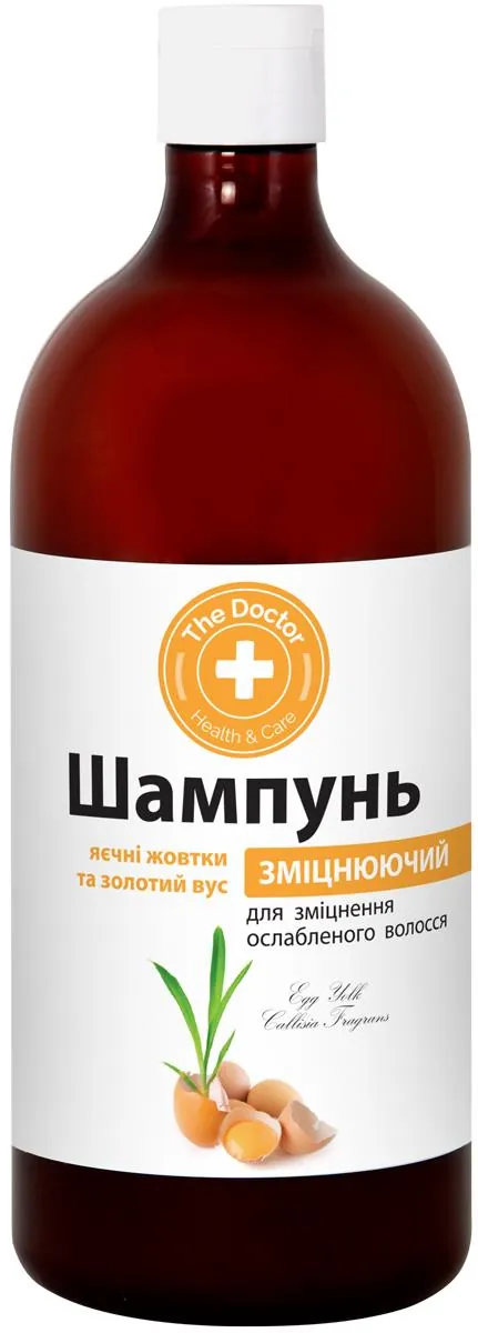 Шампунь The Doctor Яєчні жовтки і золотий вус для зміцнення ослабленого волосся, 1000 мл
