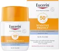 Флюїд сонцезахисний для обличчя Eucerin Sun Protection SPF50+ Sensitive Protect для чутливої комбінованої та жирної шкіри (63840), 50 мл