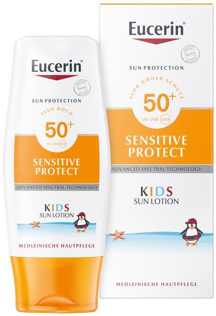 Лосьон солнцезащитный Eucerin 63852 Sun для детей, SPF 50+, 150 мл