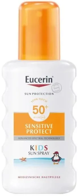 Спрей сонцезахисний Eucerin Sun Protection SPF50+ Sensitive Protect Kids для дітей від 1 року (63853), 200 мл
