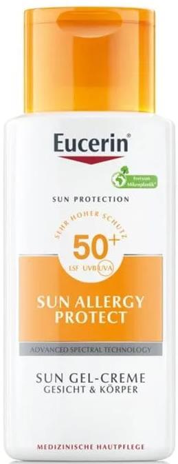 Крем-гель солнцезащитный Eucerin 63944 Sun Allergy Protect для лица и тела, SPF 50, 150 мл