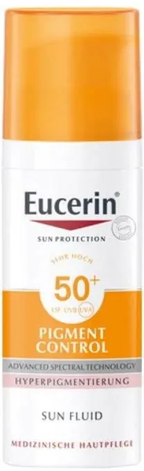 Флюїд сонцезахисний для обличчя Eucerin Sun Protection SPF50+ Pigment Control проти гіперпігментації (87997), 50 мл