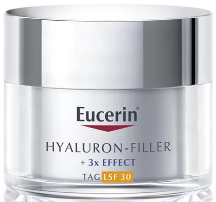 Крем для обличчя Eucerin Hyaluron-Filler + 3x Effect SPF30 денний проти зморшок для всіх типів шкіри (89769), 50 мл